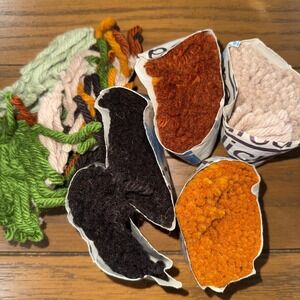 Vintage Readicut Pure Wool Yarn Used Partial Skeins As Shown